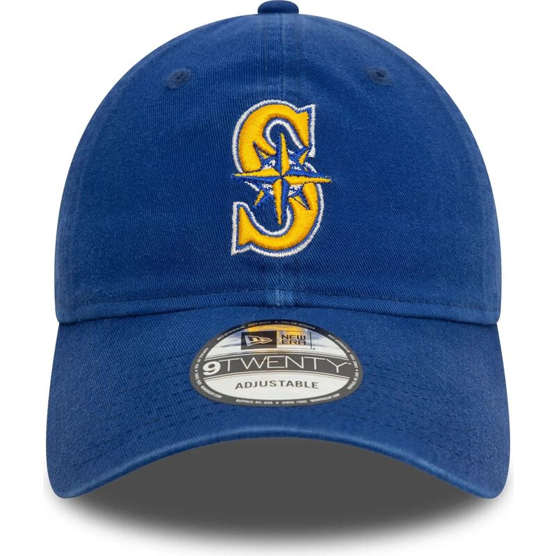 kasketter-buet-bla-justerbar-rem-9twenty-core-classic-fra-seattle-mariners-mlb-af-new-era