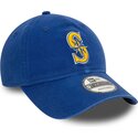 kasketter-buet-bla-justerbar-rem-9twenty-core-classic-fra-seattle-mariners-mlb-af-new-era