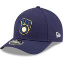 kasketter-buet-marinebla-snapback-9forty-m-crown-player-replica-fra-milwaukee-brewers-mlb-af-new-era