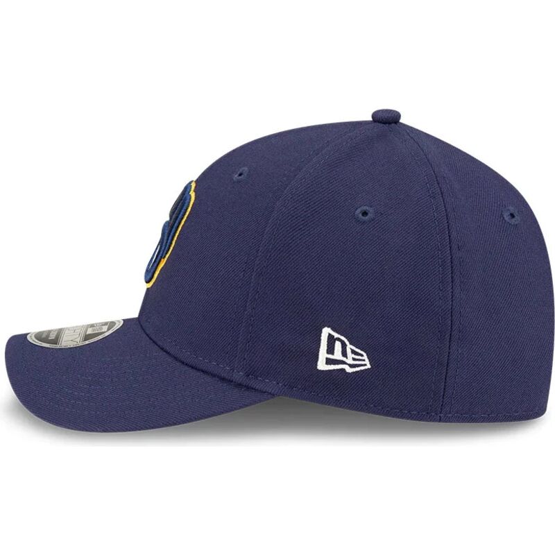kasketter-buet-marinebla-snapback-9forty-m-crown-player-replica-fra-milwaukee-brewers-mlb-af-new-era