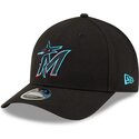 kasketter-buet-sort-snapback-9forty-m-crown-player-replica-fra-miami-marlins-mlb-af-new-era