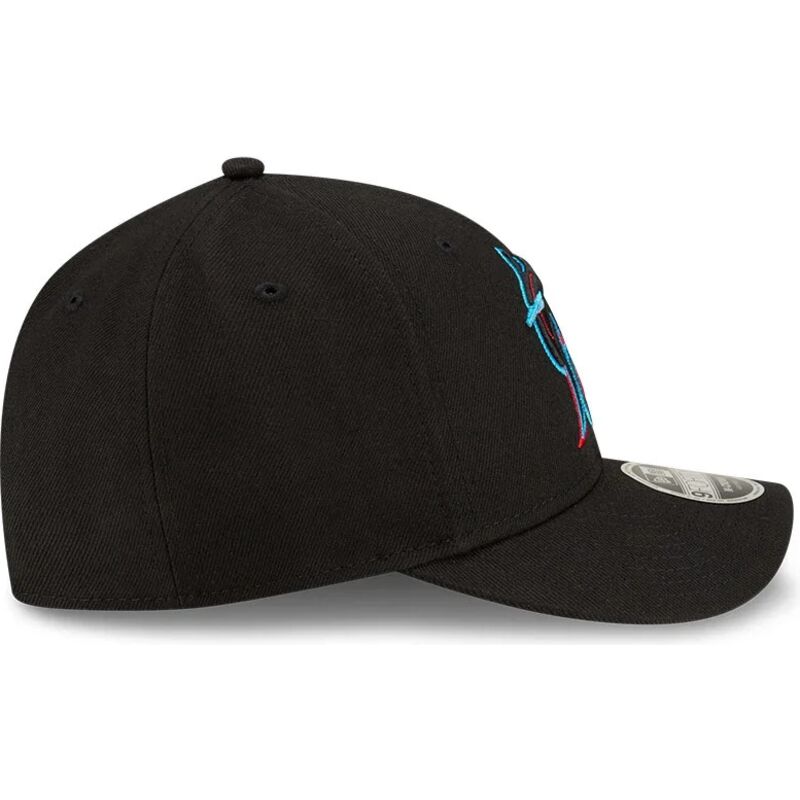 kasketter-buet-sort-snapback-9forty-m-crown-player-replica-fra-miami-marlins-mlb-af-new-era