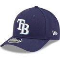 kasketter-buet-marinebla-snapback-9forty-m-crown-player-replica-fra-tampa-bay-rays-mlb-af-new-era