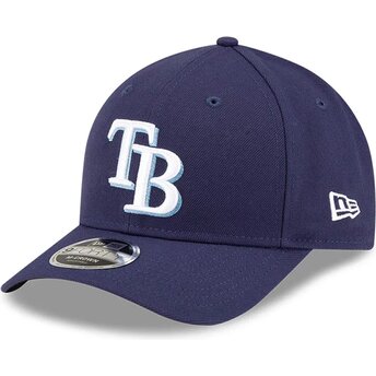 Kasketter buet marineblå snapback 9FORTY M-Crown Player Replica fra Tampa Bay Rays MLB af New Era