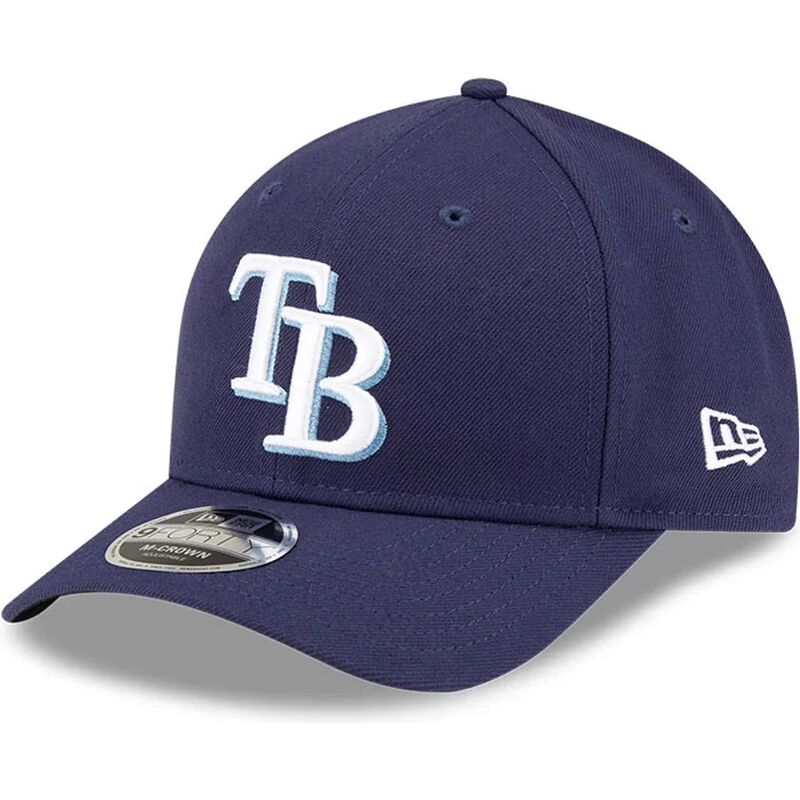 kasketter-buet-marinebla-snapback-9forty-m-crown-player-replica-fra-tampa-bay-rays-mlb-af-new-era