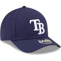 kasketter-buet-marinebla-snapback-9forty-m-crown-player-replica-fra-tampa-bay-rays-mlb-af-new-era