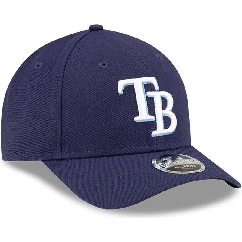 kasketter-buet-marinebla-snapback-9forty-m-crown-player-replica-fra-tampa-bay-rays-mlb-af-new-era