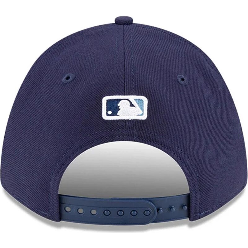 kasketter-buet-marinebla-snapback-9forty-m-crown-player-replica-fra-tampa-bay-rays-mlb-af-new-era
