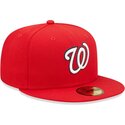 kasketter-flad-rod-tilpasset-59fifty-ac-perf-fra-washington-nationals-mlb-af-new-era