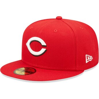 Kasketter flad rød tilpasset 59FIFTY AC Perf fra Cincinnati Reds MLB af New Era