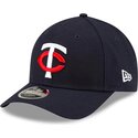 kasketter-buet-marinebla-snapback-9forty-m-crown-player-replica-fra-minnesota-twins-mlb-af-new-era