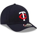 kasketter-buet-marinebla-snapback-9forty-m-crown-player-replica-fra-minnesota-twins-mlb-af-new-era