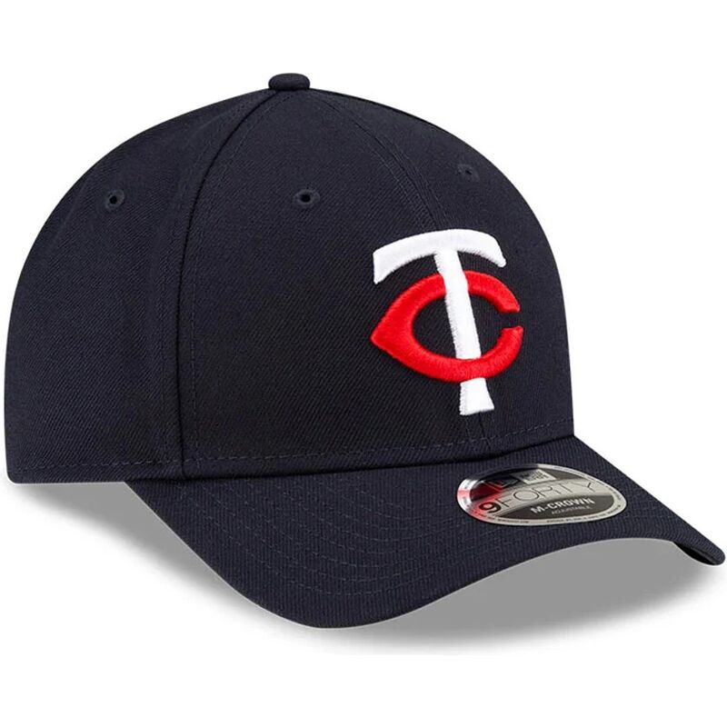 kasketter-buet-marinebla-snapback-9forty-m-crown-player-replica-fra-minnesota-twins-mlb-af-new-era