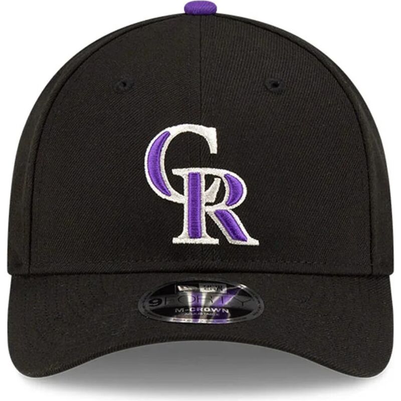 kasketter-buet-sort-snapback-9forty-m-crown-player-replica-fra-colorado-rockies-mlb-af-new-era
