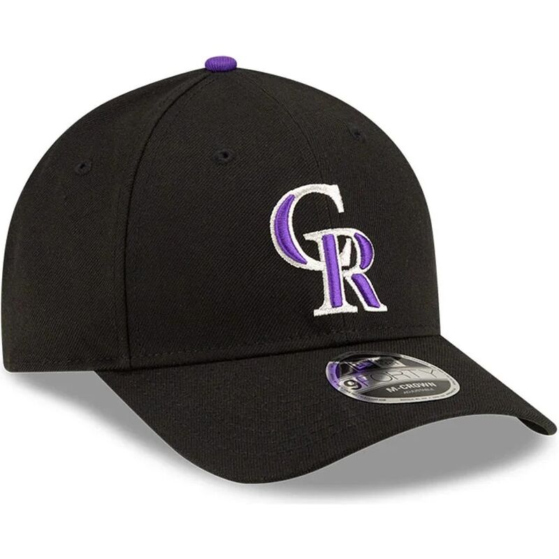 kasketter-buet-sort-snapback-9forty-m-crown-player-replica-fra-colorado-rockies-mlb-af-new-era