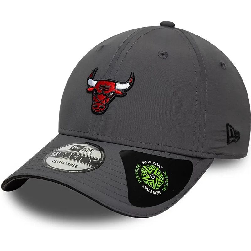 kasketter-buet-gra-justerbar-rem-9forty-recycled-fra-chicago-bulls-nba-af-new-era