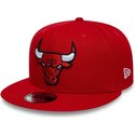 kasketter-flad-rod-snapback-9fifty-fra-chicago-bulls-nba-af-new-era