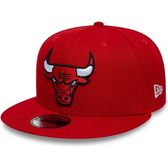 Kasketter flad rød snapback 9FIFTY fra Chicago Bulls NBA...