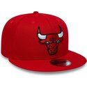 kasketter-flad-rod-snapback-9fifty-fra-chicago-bulls-nba-af-new-era