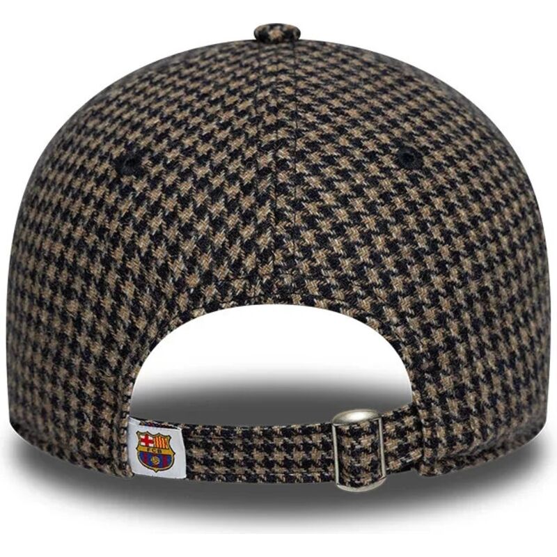 kasketter-buet-brun-justerbar-rem-9twenty-herringbone-fra-fc-barcelona-laliga-af-new-era