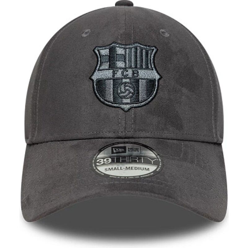 kasketter-buet-gra-tilpasset-39thirty-faux-suede-fra-fc-barcelona-laliga-af-new-era