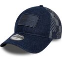 kasketter-buet-marinebla-justerbar-rem-9twenty-patterned-denim-fra-red-bull-racing-formula-1-af-new-era