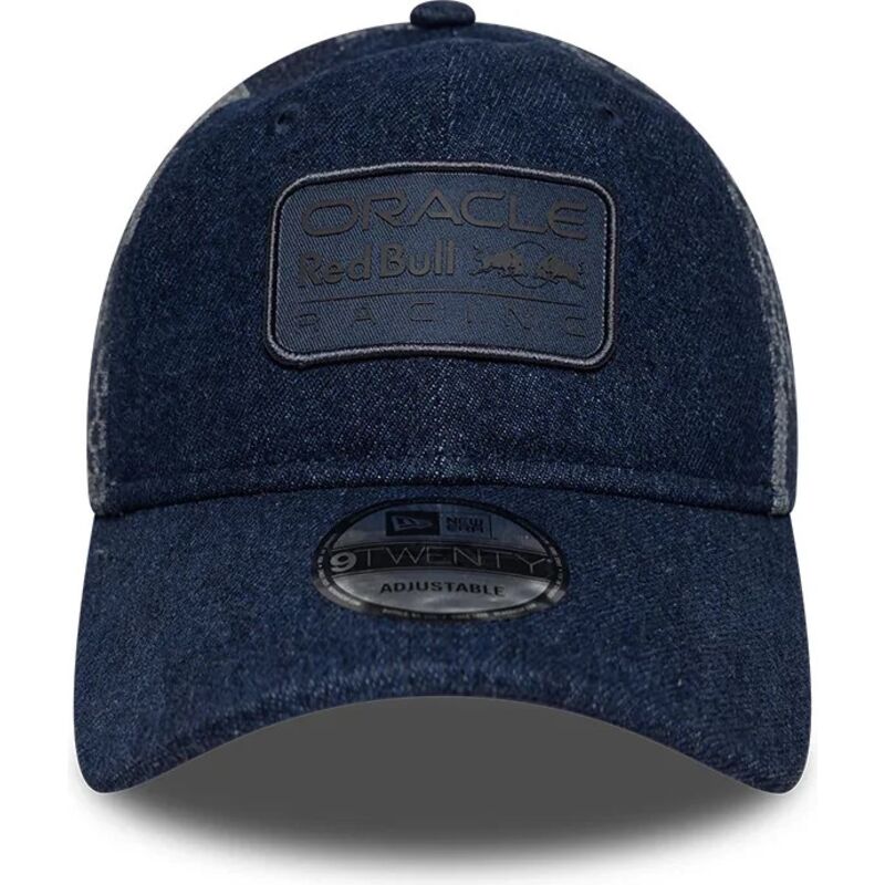 kasketter-buet-marinebla-justerbar-rem-9twenty-patterned-denim-fra-red-bull-racing-formula-1-af-new-era