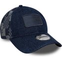 kasketter-buet-marinebla-justerbar-rem-9twenty-patterned-denim-fra-red-bull-racing-formula-1-af-new-era