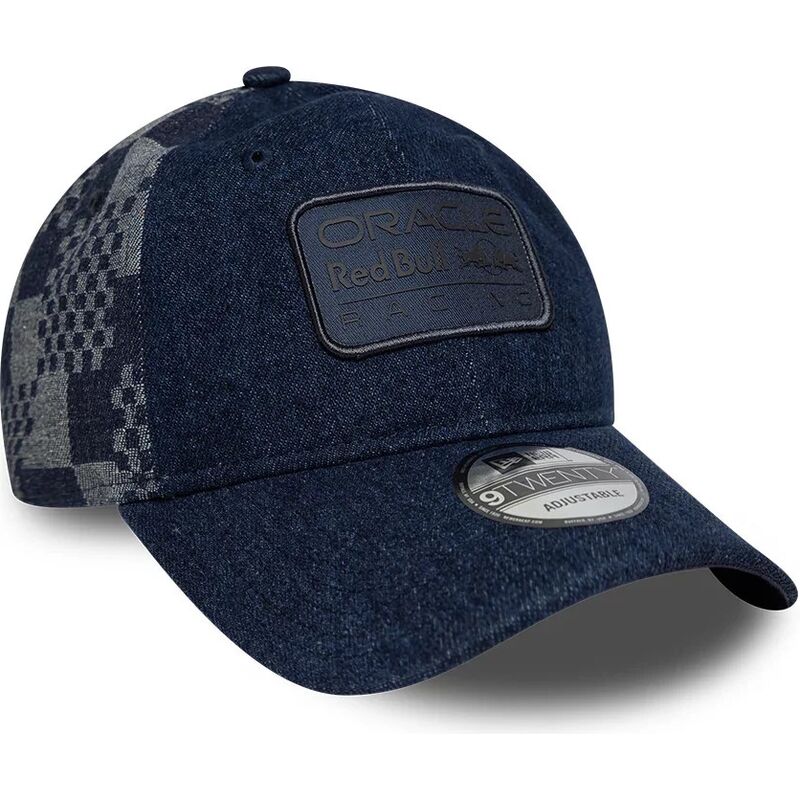 kasketter-buet-marinebla-justerbar-rem-9twenty-patterned-denim-fra-red-bull-racing-formula-1-af-new-era