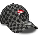 kasketter-buet-sort-justerbar-rem-9twenty-check-fra-ducati-motor-motogp-af-new-era