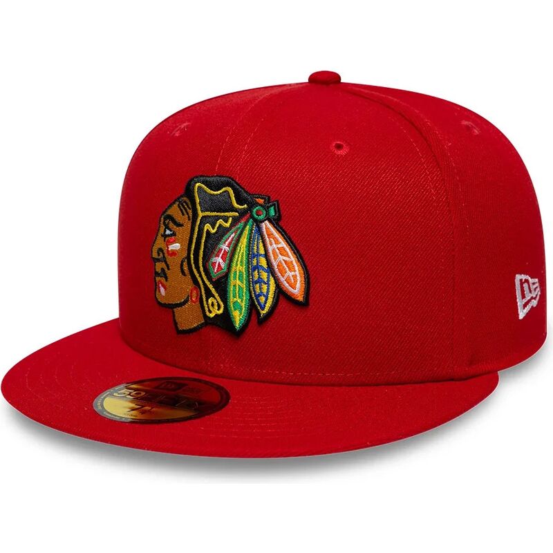 kasketter-flad-rod-tilpasset-59fifty-basic-fra-chicago-blackhawks-nhl-af-new-era kasketter-flad-rod-tilpasset-59fifty-basic-fra-chicago-blackhawks-nhl-af-new-era