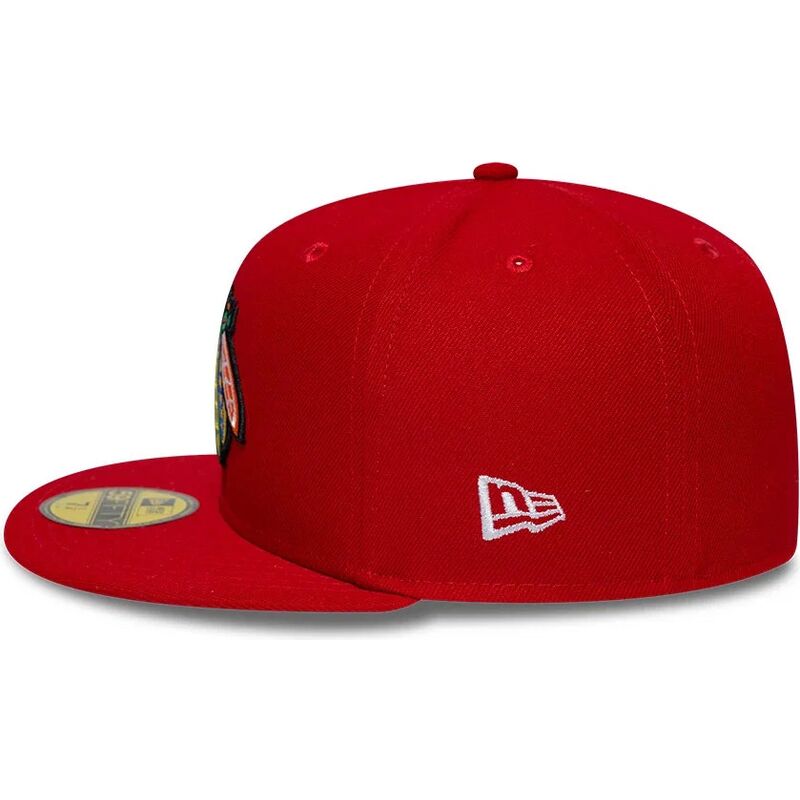 kasketter-flad-rod-tilpasset-59fifty-basic-fra-chicago-blackhawks-nhl-af-new-era kasketter-flad-rod-tilpasset-59fifty-basic-fra-chicago-blackhawks-nhl-af-new-era