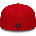 kasketter-flad-rod-tilpasset-59fifty-basic-fra-chicago-blackhawks-nhl-af-new-era