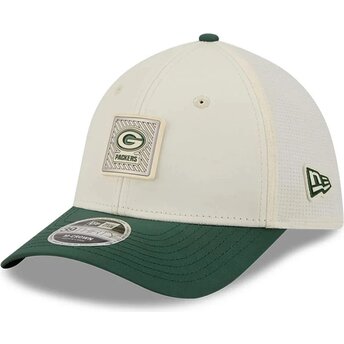 Kasketter buet grøn tilpasset 39THIRTY M-Crown Training 2026 fra Green Bay Packers NFL af New Era