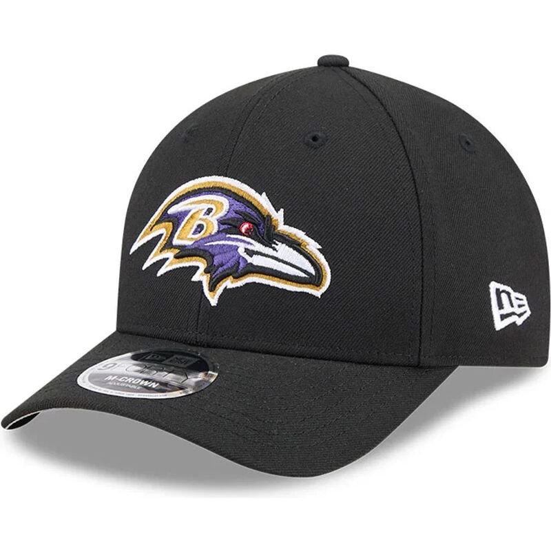kasketter-buet-sort-snapback-9forty-m-crown-team-fra-baltimore-ravens-nfl-af-new-era