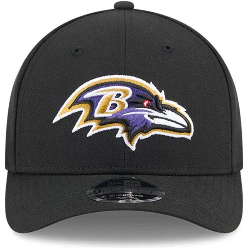 kasketter-buet-sort-snapback-9forty-m-crown-team-fra-baltimore-ravens-nfl-af-new-era