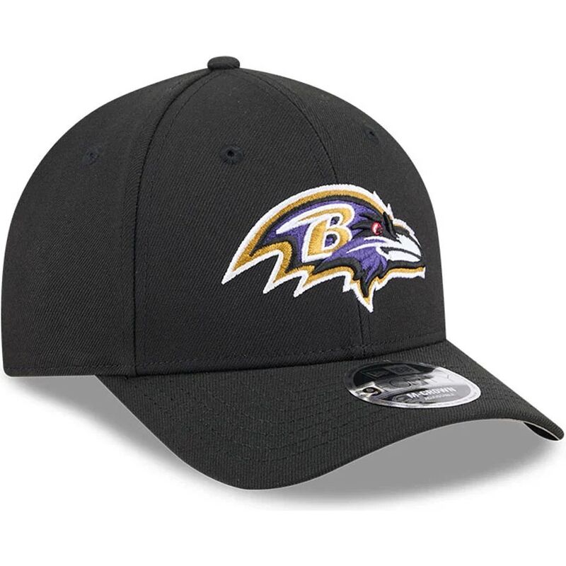 kasketter-buet-sort-snapback-9forty-m-crown-team-fra-baltimore-ravens-nfl-af-new-era