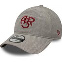 kasketter-buet-gra-justerbar-rem-9twenty-fleck-cord-fra-associazione-sportiva-roma-serie-a-af-new-era
