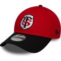 kasketter-buet-rod-snapback-9forty-team-fra-stade-toulousain-top-14-af-new-era