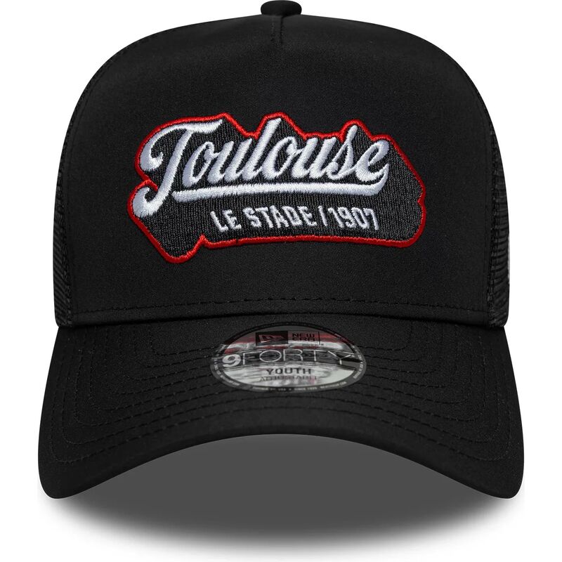 kasketter-buet-sort-snapback-til-barn-e-frame-patch-fra-stade-toulousain-af-new-era