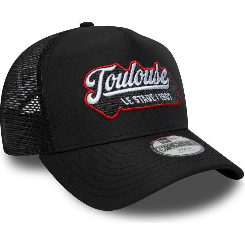 kasketter-buet-sort-snapback-til-barn-e-frame-patch-fra-stade-toulousain-af-new-era
