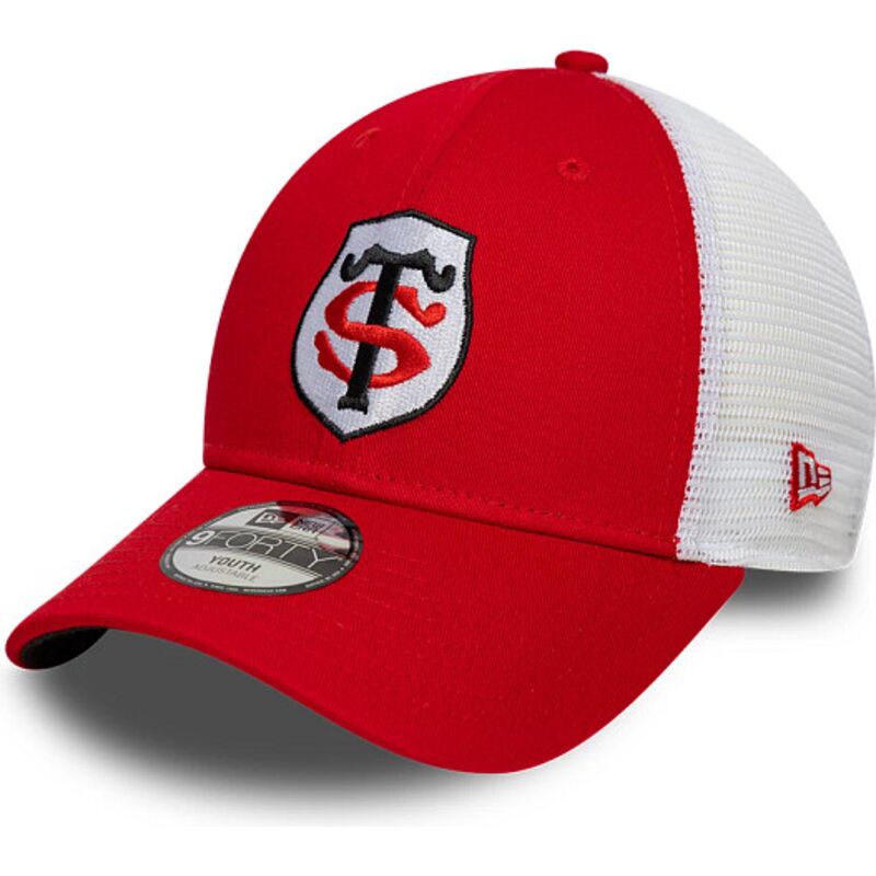 kasketter-buet-rod-justerbar-rem-til-barn-9forty-league-fra-stade-toulousain-top-14-af-new-era