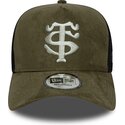kasketter-buet-gron-snapback-e-frame-faux-suede-fra-stade-toulousain-top-14-af-new-era