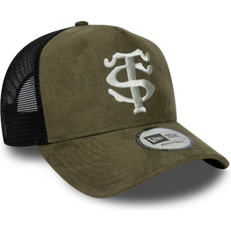 kasketter-buet-gron-snapback-e-frame-faux-suede-fra-stade-toulousain-top-14-af-new-era