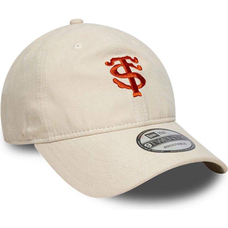 kasketter-buet-beige-justerbar-rem-9twenty-faux-suede-fra-stade-toulousain-top-14-af-new-era