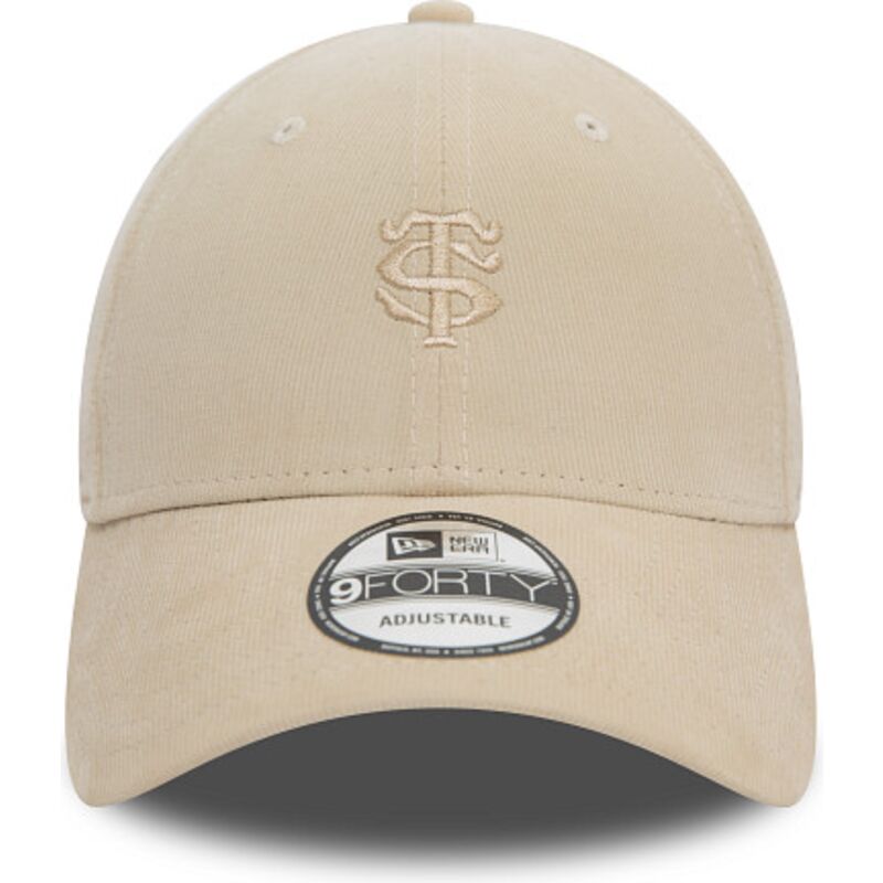 kasketter-buet-beige-justerbar-rem-9forty-baby-cord-fra-stade-toulousain-top-14-af-new-era