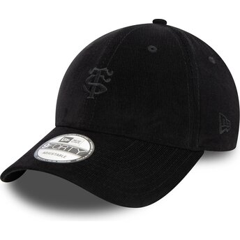 Kasketter buet sort justerbar rem 9FORTY Baby Cord fra Stade Toulousain Top 14 af New Era