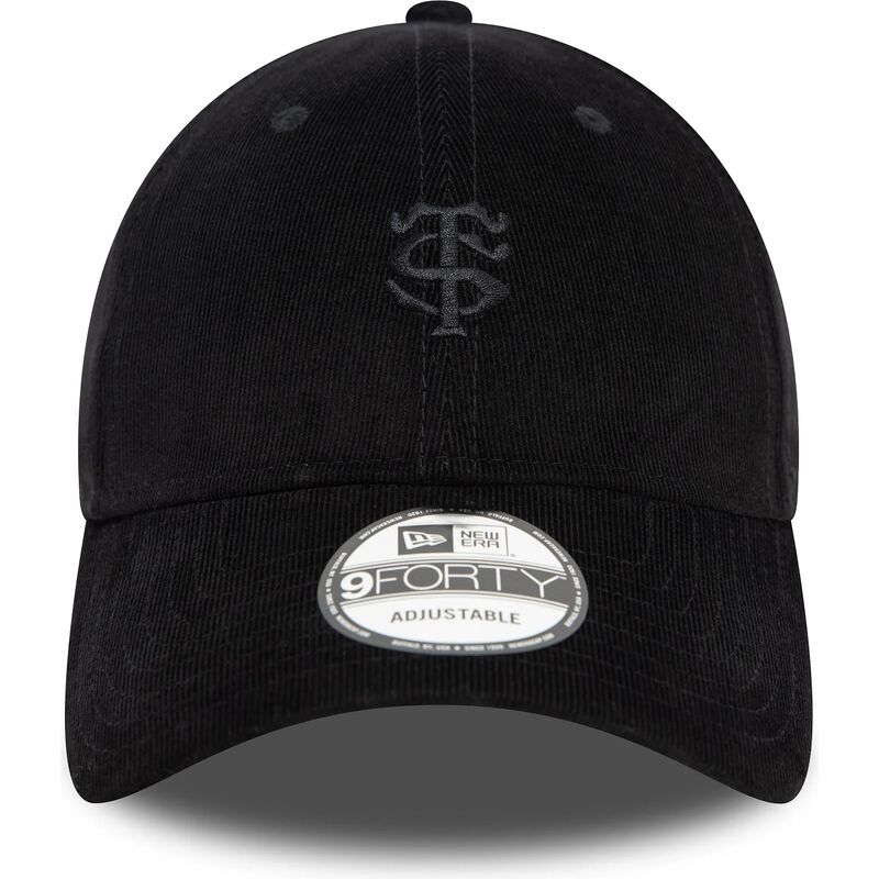 kasketter-buet-sort-justerbar-rem-9forty-baby-cord-fra-stade-toulousain-top-14-af-new-era