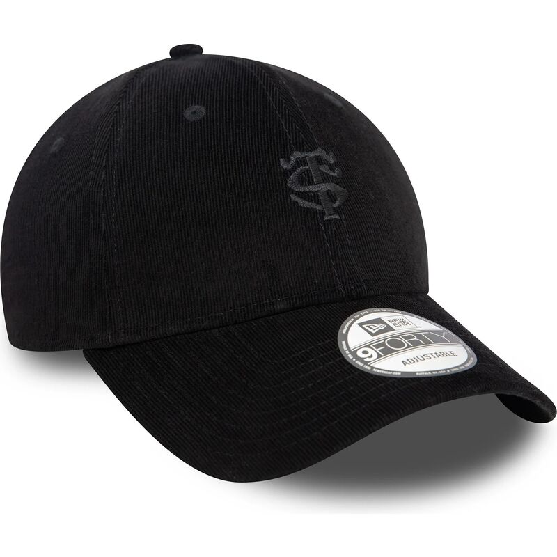 kasketter-buet-sort-justerbar-rem-9forty-baby-cord-fra-stade-toulousain-top-14-af-new-era