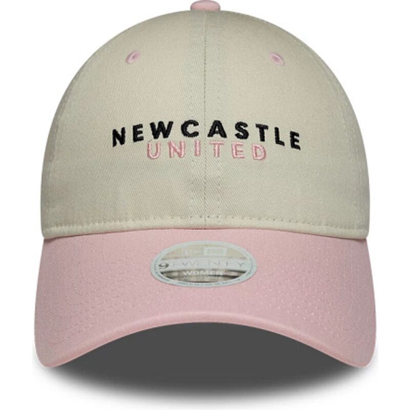 kasketter-buet-beige-justerbar-rem-rosa-9twenty-fra-newcastle-united-football-club-premier-league-af-new-era
